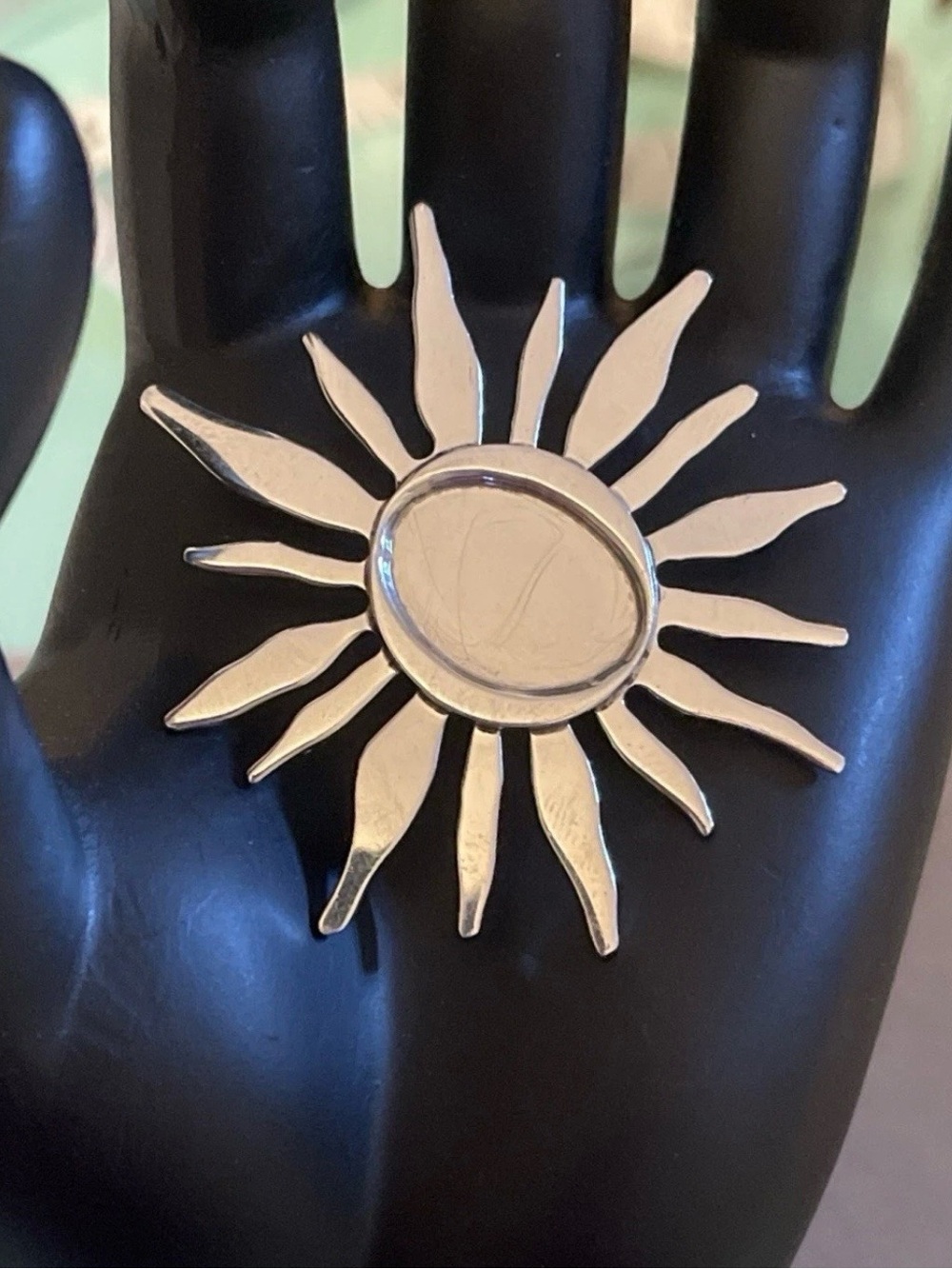 RARE Ferragamo 925 Firenze Musei Italy Museum Sunburst Brooch Pin